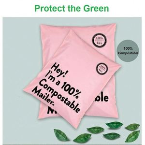 XC-BIO Biodegradable Waterproof Recyclable Moisture-Resistant Mailing <b>Bags</b> 100% <b>Compostable</b> Shoes Socks Cloth Packaging - Product Image 2