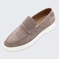 Fabricant de chaussures LANCI OEM, mocassins sur mesure pour hommes, chaussures de créateur, chaussures en daim de luxe pour hommes, style slip-on, chaussures plates, mocassins