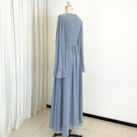 TEENYEE élégante demoiselle d'honneur manches longues demoiselle d'honneur robe en mousseline de soie chic robe de soirée demoiselle d'honneur pour le mariage