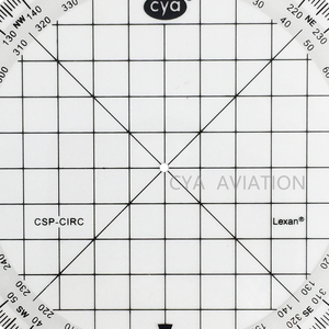 Круговой транспортир для пилотов, измерение карты и навигация, включает квадратные сетки и наклонные линии - Product Image 5