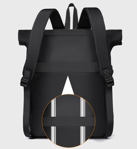 Tùy chỉnh du lịch không thấm nước tuck hiện đại có thể mở rộng cuộn hàng đầu Đại Học Túi máy tính xách tay rollup đô thị đi bộ đường dài Daypack ROLLTOP Ba lô cho nam giới - Product Image 3