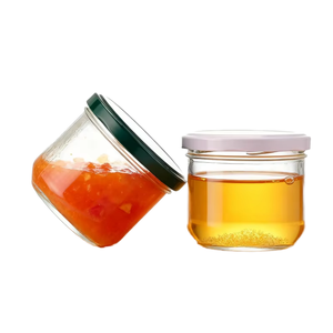Empty Glass Food Storage Jars Containers With Airtight Tinplate Lid Kitchen Food Containers ForJam Spice Bird's <strong>Nest</strong> - Product Image 1