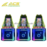 ACS Promotion : Machine de jeu de tir simulateur de basketball électronique d'arcade d'intérieur Street Hot Hoops en métal, version anglaise