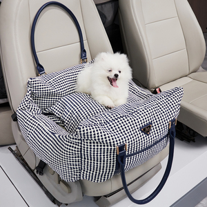 Lüks Pet taşıyıcılar araba seyahat çantası kabarık çıkarılabilir yastık köpek yatağı taşınabilir tasarımcı köpek çanta keseler - Product Image 3