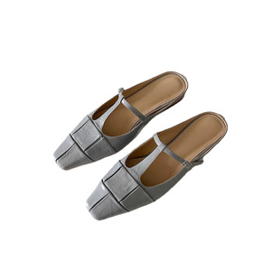 Mules con punta quadrata e tacco basso, a punta chiusa, slip-on, per <span class=keywords><strong>donna</strong></span>, per esterno - Product Image 1