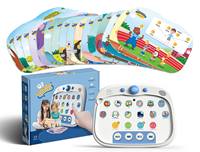 Máquina de Aprendizaje por Voz Educativa para Niños Pequeños, Suministro de Fábrica, Juguete Interactivo Multifuncional con Tarjetas de Estudio y Rompecabezas