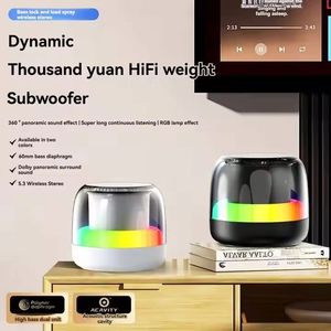 ลำโพงพกพาไร้สายขนาดเล็ก Bt5.3 ชาร์จแบบ Type-c ไฟ RGB ลำโพงเพลงสำหรับใช้งานกลางแจ้ง รองรับการ์ด TF - Product Image 2