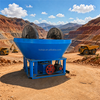Moulin à tambour humide simple à double roue pour l'extraction minière, idéal pour l'or, le cuivre, l'argent, le plomb, le zinc, le fer – Petit investissement