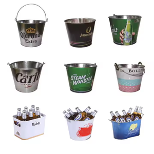 Cubitera de Metal Galvanizado con Diseño Impreso para Fiestas, para Servir Cerveza, para Champagne Ocean 5 de Francia - Product Image 5