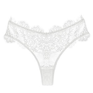 Tanga Sexy con Diseño Hueco para Mujer, Estilo Europeo y Americano 2025, Tanga de Talle Bajo con Encaje, Flores y Malla, Efecto Levanta Glúteos, Diseño Transparente, ODM, Logotipo Personalizable - Product Image 4