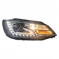 Ensemble de phares LED pour Volkswagen Jetta 2012-2013 2014, lumière bleue 6000K H3 70W 4000LM, remplacement de phare avant de véhicule