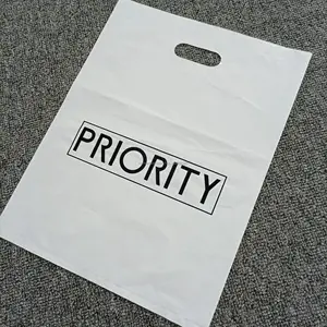 Custom hdpe Tote single-layer plastic bags handle Hot Selling Printed Pe Biodegradable With Logos Plastic Reusable Shopping Bag
