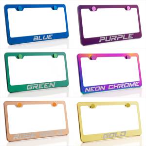 Bán buôn tùy chỉnh Laser khắc Kim Loại tấm giấy phép khung mạ điện màu bóng thép không gỉ tấm giấy phép khung - Product Image 3