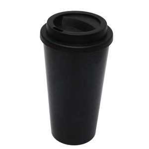 Shang Kou Ai Reusable Plastic Coffee <b>Cup</b> 16oz Double Wall Macaron Color Travel Drinkware for Men Women - Product Image 4