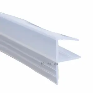 방수 투명 실리콘 샤워 마그네틱 유리 도어 씰 스트립 PVC 투명 플라스틱 날씨 씰 방음 고무