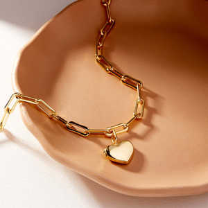 Collar con medallón chapado en oro de 18 quilates, nuevo collar con medallón de álbum de fotos abierto y cerrado de amor a la moda para hombres y mujeres - Product Image 3