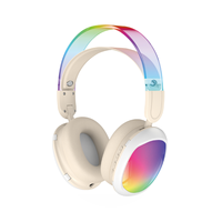 Casque sans fil supra-auriculaire à succès avec éclairage tricolore éblouissant, casque de jeu à faible latence, personnalisation en usine