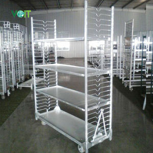 गैल्वनाइज्ड ग्रीनहाउस फार्म ट्रांसपोर्ट डेनिश नर्सरी फूल मेटल शीट प्लांट ट्रॉली - Product Image 1