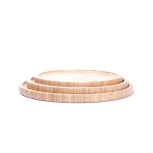 Custom-made bamboo <b>trays</b>, <b>tea</b> <b>trays</b>, round carved bamboo fruit plates, dry <b>tea</b> cups, snack <b>trays</b> - Product Image 1