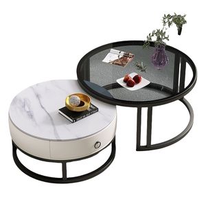 Mesa <span class=keywords><strong>de</strong></span> <span class=keywords><strong>Centro</strong></span> <span class=keywords><strong>de</strong></span> Piedra, para Sala <span class=keywords><strong>de</strong></span> Estar, Uso Doméstico, Estilo Nórdico, Mesa <span class=keywords><strong>de</strong></span> <span class=keywords><strong>Centro</strong></span> Moderna y Sencilla, Mesa <span class=keywords><strong>de</strong></span> Té Circular <span class=keywords><strong>de</strong></span> Lujo Ligero - Product Image 1