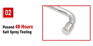 Tùy chỉnh phong cách thép không gỉ 18 inch phòng tắm trượt tắm Màn hình cửa kính đẩy kéo xử lý - Product Image 3