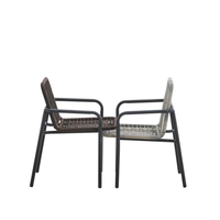 Chaises de jardin d'extérieur en gros, résistantes aux UV, en corde et rotin PE