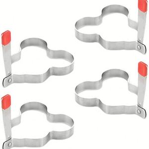 Fried <b>Egg</b> Rings Mold Non Stick for Griddle Pan <b>Egg</b> Pancake Maker with Handle Stainless Steel <b>Egg</b> Form for Frying Cooking - Product Image 5