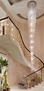 Arten von Treppenstufen in Treppenhäusern und Moderne Runde Gebogene Glas-Treppe - Product Image 3