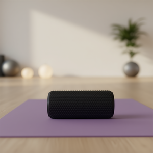 Solid Black 30x15cm EVA Yoga Column <b>Foam</b> <b>Rollers</b> for Effective Stretching and Exercise - Product Image 2