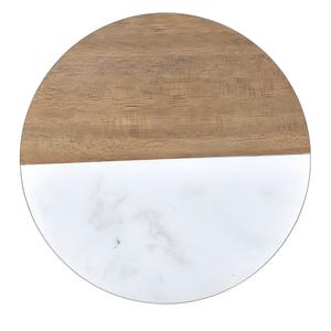 Juego de posavasos de madera de acacia Natural para protección de mesa, posavasos de madera de mármol para Vasos - Product Image 4