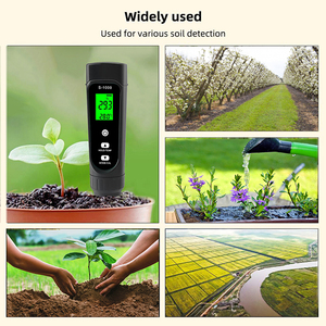 เครื่องวัดค่าความชื้นในดินแบบดิจิตอล S-1000 กันน้ำ 3 in 1 เครื่องวัดค่าการนำไฟฟ้าในดิน (EC) - Product Image 4