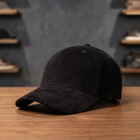 Casquette 5 panneaux élégante et tendance Elevate NXT, visière incurvée, motif feuille de léopard Velluto Coste, fabriquée en tissu recyclé, modèle 111073-4