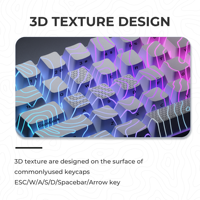 XVX Keycaps Topographic Nouvelle Version Motif Translucide Profil OEM Kit de touches PBT+PC Anglais 118 touches Clavier mécanique