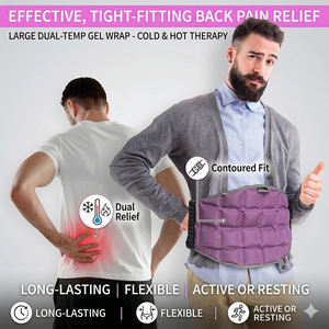 Compresse de <span class=keywords><strong>gel</strong></span> réutilisable pour soulager les douleurs dorsales, enveloppement de soutien lombaire, thérapie chaud-froid, coussin chauffant pour la sciatique - Product Image 5