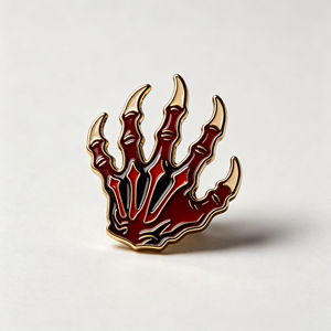 En gros, Pins en émail souple personnalisés, thème démon maléfique, imprimés UV 3D, badges en métal démoniaque, pins de revers cornes de démon - Product Image 3
