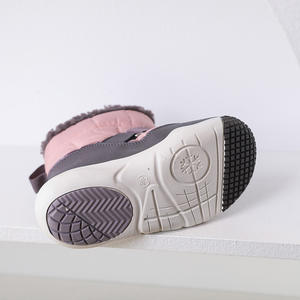 Stivali da neve per bambini peluche caldo bambino inverno giallo rosa stivali neri scarpe da ragazza pelliccia calda impermeabile antiscivolo stivaletti per ragazzi - Product Image 6