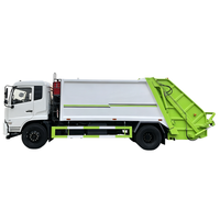 Camion à ordures compacteur à chargement arrière Dongfeng Kinland 14CBM, poids total autorisé 18000 kg, camion compacteur de déchets municipaux