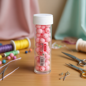 ลูกปัดอิลัน อะบาลอริโอ 8 ซม. สีชมพูอ่อน สำหรับงานประดิษฐ์เครื่องประดับ - Product Image 2