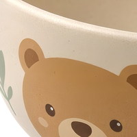 Ensemble de vaisselle pour enfants en fibre de bambou, 5 pièces, qualité alimentaire CPC, assiette, bol, tasse à motifs de dessins animés pour enfants