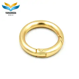 锌合金五金高端开口环袋和纪念品，各种颜色的定制弹簧环