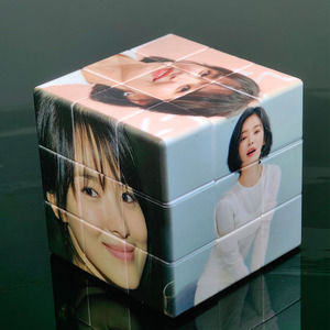 MeiLong 3x3x3 Cubo de velocidad mágico profesional Rompecabezas Impresión UV Canción Hye-kyo Diseño Mini PC Material Suave Juguete educativo para niños - Product Image 5