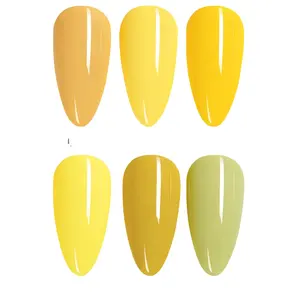 Manufacturer Yellow Colors Nail Gel UV Gel OEM/ODM UV/LED Gel Nail Polish Supplies Salon ECO Friendly Supplies Salon
