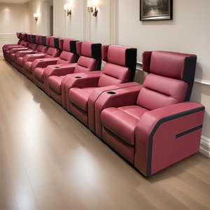 Sillón de sofá de cuero reclinable individual de alta calidad <span class=keywords><strong>Premium</strong></span> cómodo para centro comercial o sala de estar Villa sótano asientos - Product Image 4