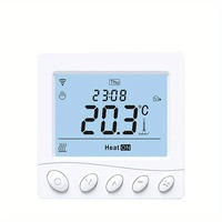 Thermostat numérique intelligent programmable pour chauffe-eau électrique Linux avec écran tactile et contrôleur de température pour chauffe-eau et geyser