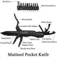 Usine certifiée BSCI, outils de camping multifonctionnels pour l'extérieur, outil multifonctionnel de survie, pinces pliantes tactiques portables, couteau multifonctionnel