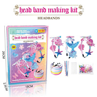 Kit de fabrication d'accessoires pour cheveux à la mode DIY beau et coloré bandeau princesse pour filles ensemble de beauté bandeaux pour enfants jouets