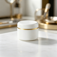 Contenants cosmétiques de luxe de qualité supérieure, pots vides en plastique pour crème, échantillons de maquillage, 10, 20, 30, 50, 100, 150, 200, 250, 300 ml