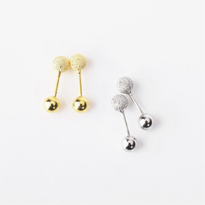 S925 Sterling Silver Mini Screw-on Bead <b>Stud</b> Earrings Geometric Design Everyday Wear <b>For</b> <b>Men</b> And Women Korean Style - Product Image 5