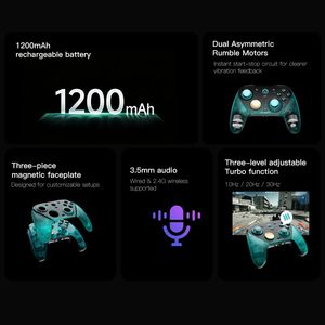GameSir G7 Pro 8K คอนโทรลเลอร์ไร้สายสำหรับพีซี รุ่น AimLabs Edition อัตราการส่งข้อมูล 8000Hz แบบมีสายและไร้สาย 2.4G จอยสติ๊ก TMR ป้องกันการเลื่อนหลุดแบบ Hall - Product Image 6