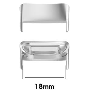 מתאם מחבר מפלדת אל-חלד לרצועת שעון חכם Fitbit Charge 6 5, מתאים לרצועה 18 מ\\\"מ - Product Image 2